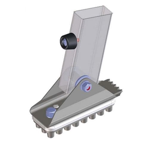 Поворотная ножка с резиновой накладкой Zarges 40226