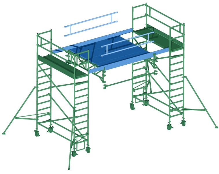 Рабочая площадка 2.5 м для передвижной вышки Zarges Z600 53711
