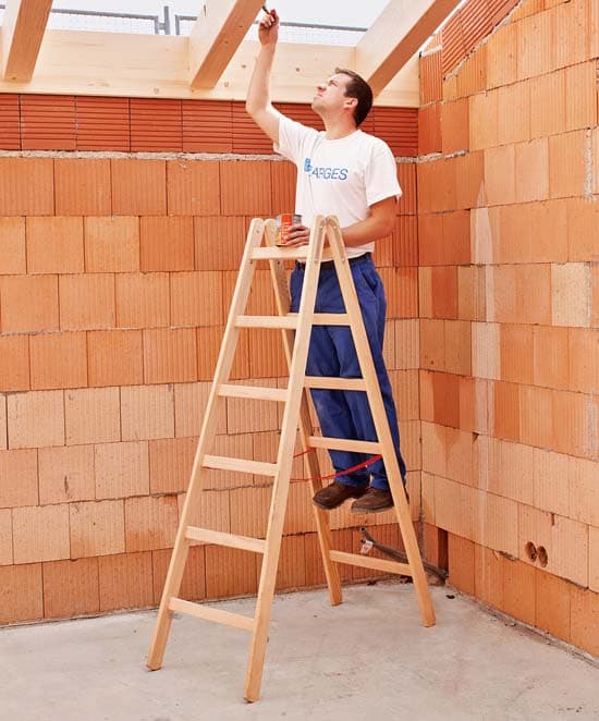 Стремянка деревянная Zarges Cresta B ступени 2х7 40107