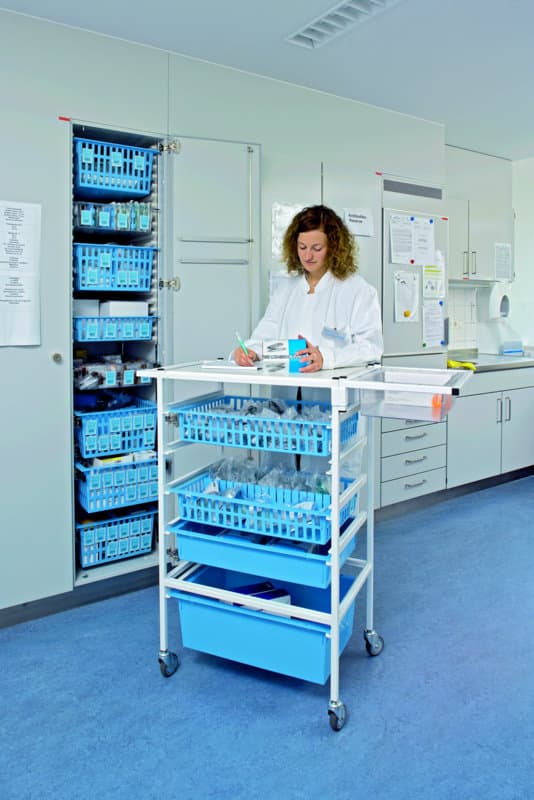 Тележка Zarges однорядная 46096