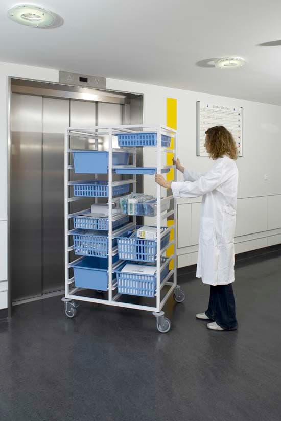 Тележка Zarges трехрядная 46098