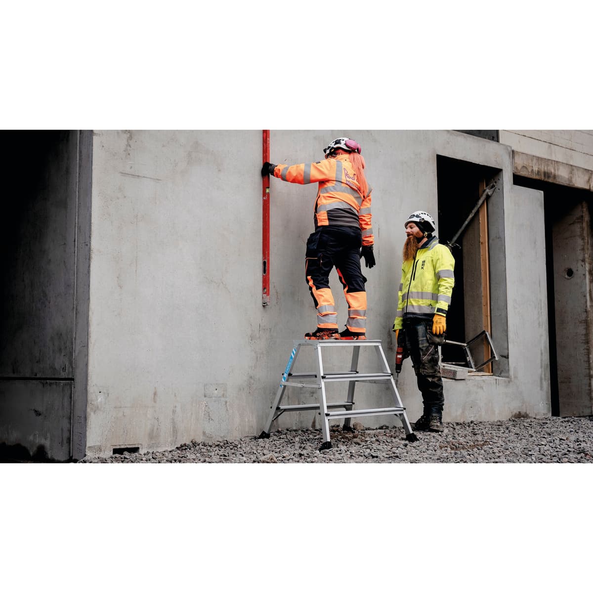 Рабочая подставка Zarges XLstep P 600 мм ступени 2x3 41410