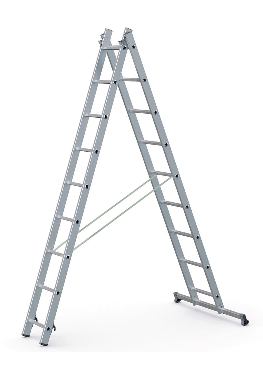Универсальная двухсекционная лестница Zarges 2х7 ступеней 48963