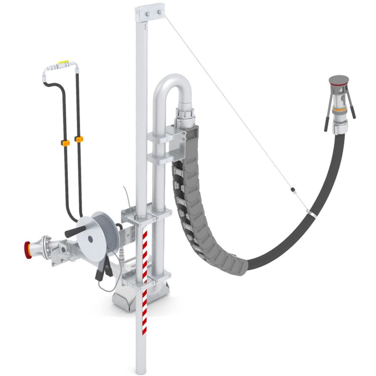 Полная технология односторонней заправки заправочной платформы с небольшой регулировкой высоты Zarges epim24094