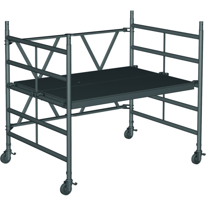 Складная вышка Zarges CompactMaster 2T площадка 1,2х1,8 м высота 0,95 м 53400