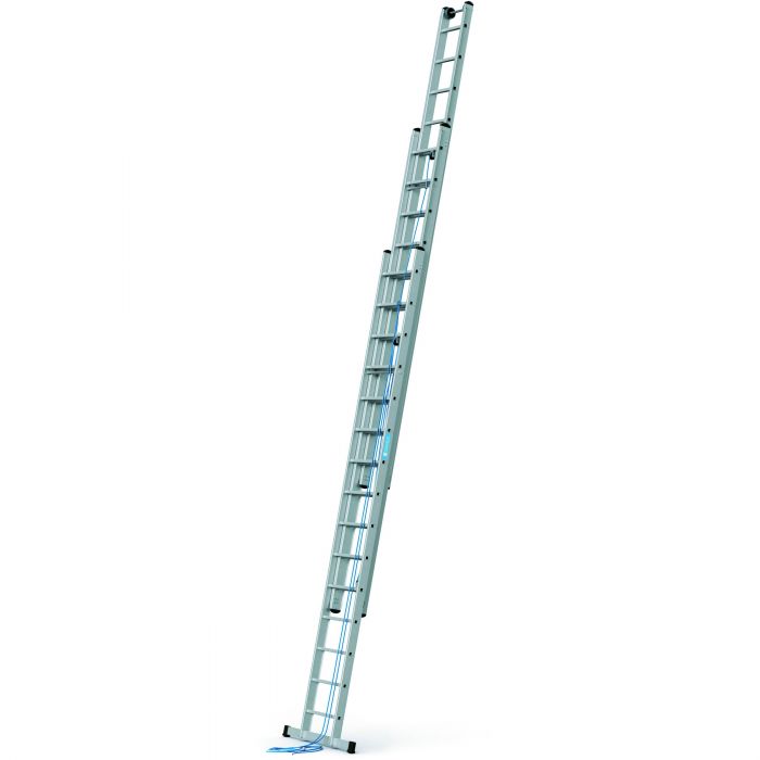 Трехсекционная лестница с тросовой тягой Zarges Skyline 3E ступени 3x15 40446