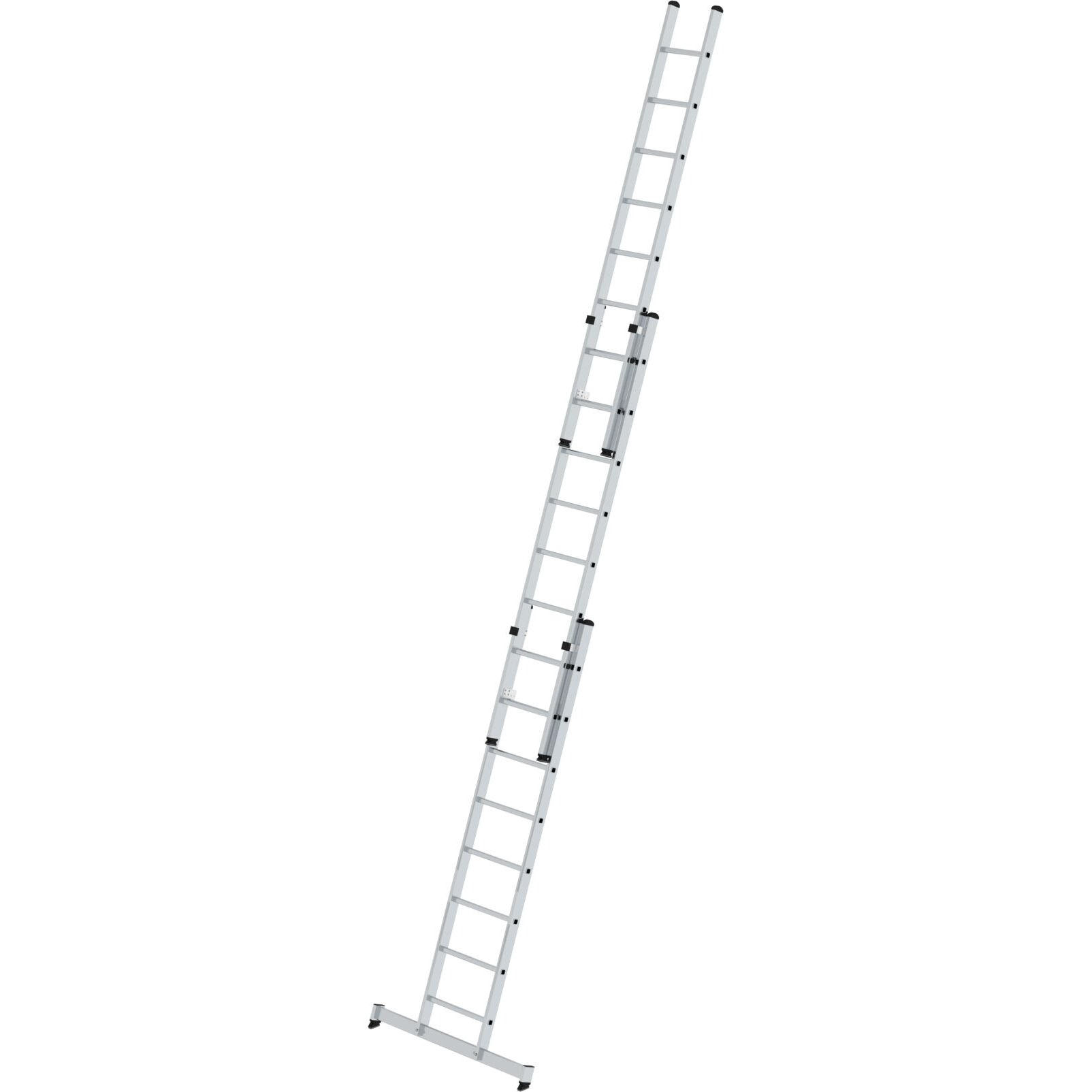 Трехсекционная алюминиевая лестница 3 x 8 со стабилизатором «nivello»® Munk 020608