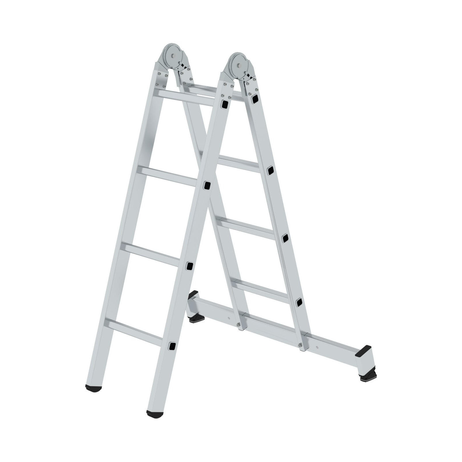 Двухсекционная алюминиевая складная лестница 2 x 4 Munk 032208