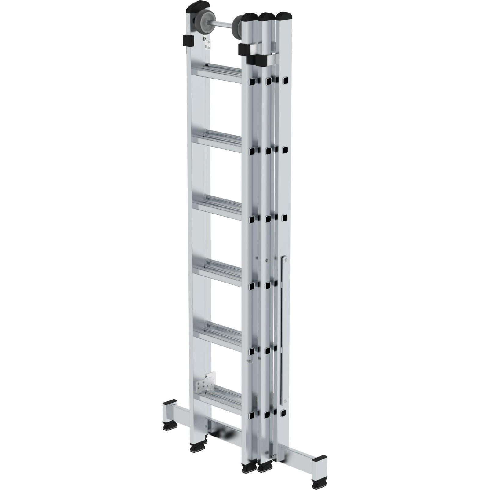 Трехсекционная многоцелевая лестница 3 x 6 со стабилизатором «nivello»® Munk 033306