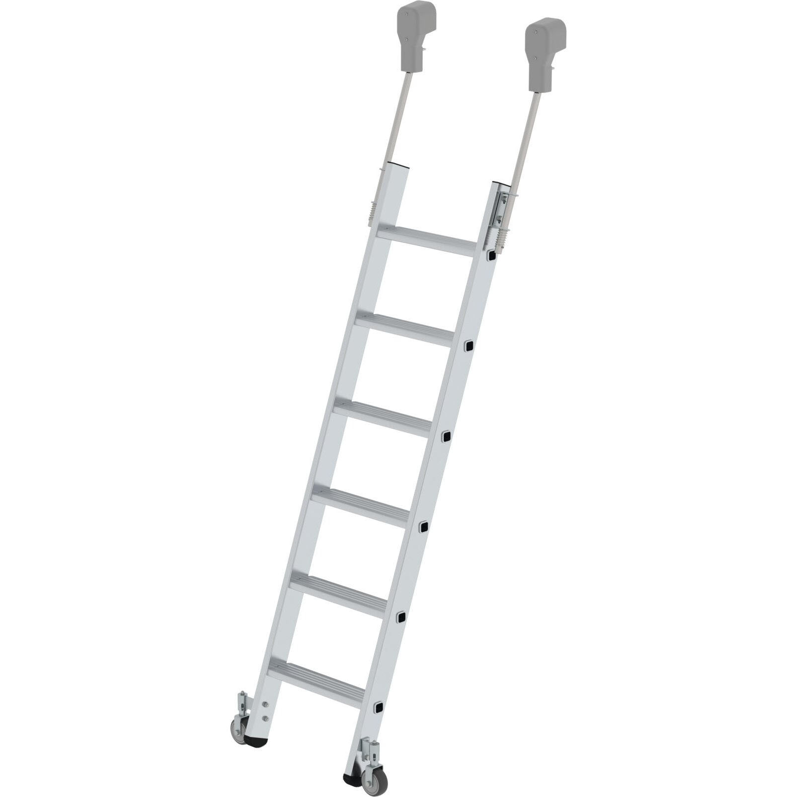 Мобильная стеллажная лестница из алюминия 6 ступеней Munk 041406